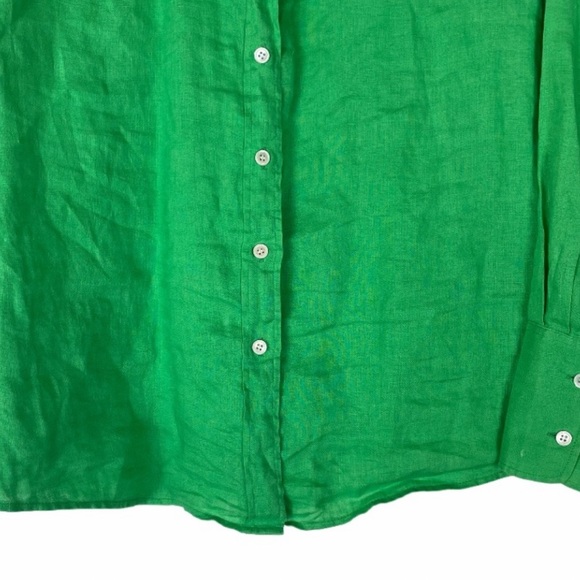 J. Crew The Perfect Shirt Linen - Size 2 - Picture 3 of 6